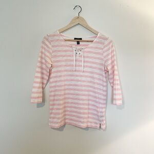 Ralph Lauren • Pink Striped Top